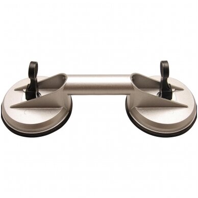 Dvigubas prisisiurbiantis kėliklis, aliuminis Ø115mm BGS-Technic Dvigubas prisisiurbiantis kėliklis, aliuminis Ø115mm BGS-Technic