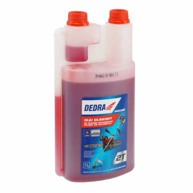 Dvitaktė alyva raudona 1000ml DEDRA DEGL06C Dvitaktė alyva raudona 1000ml DEDRA DEGL06C