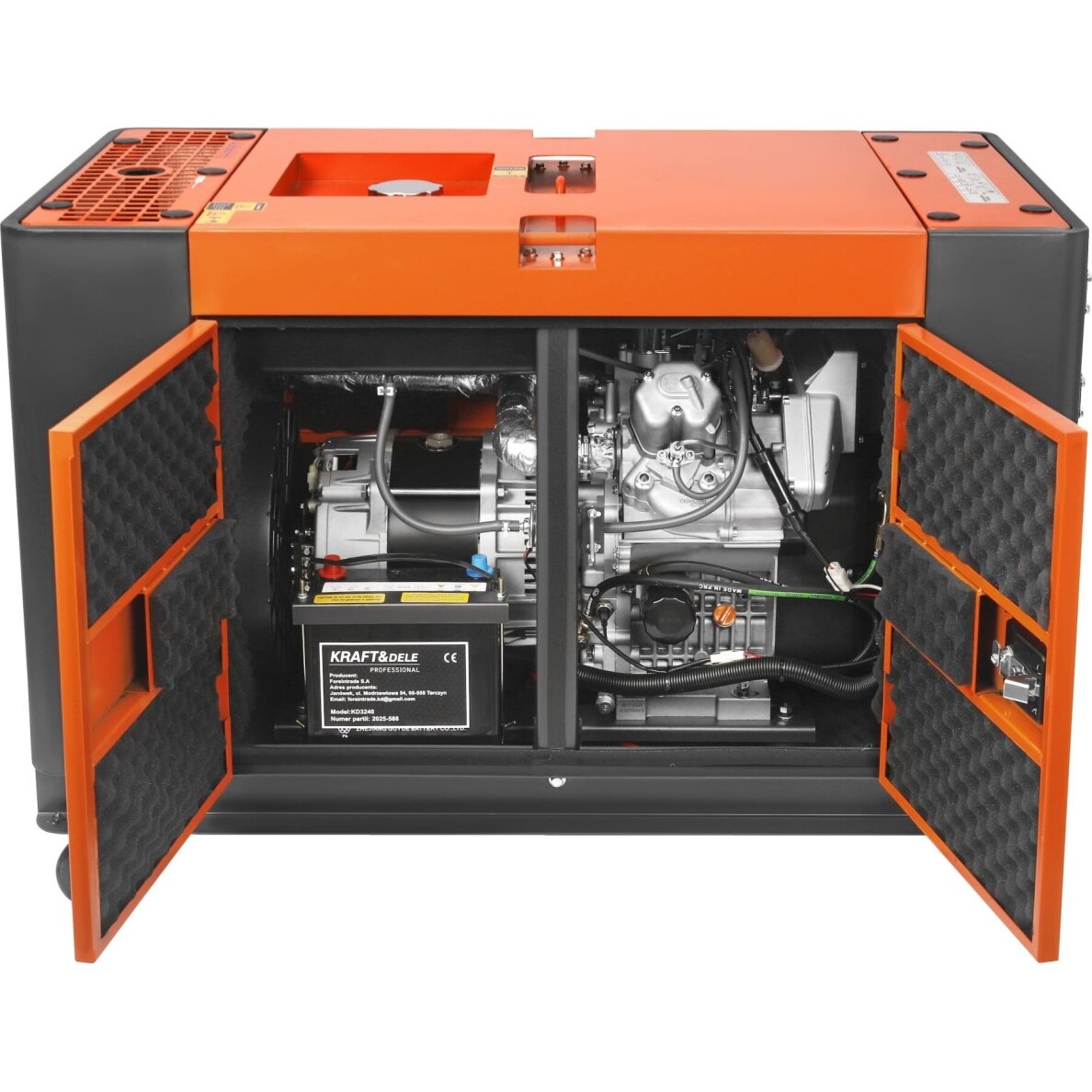 Dyzelinis elektros generatorius 15.5kW 230/400V Kraftdele 6