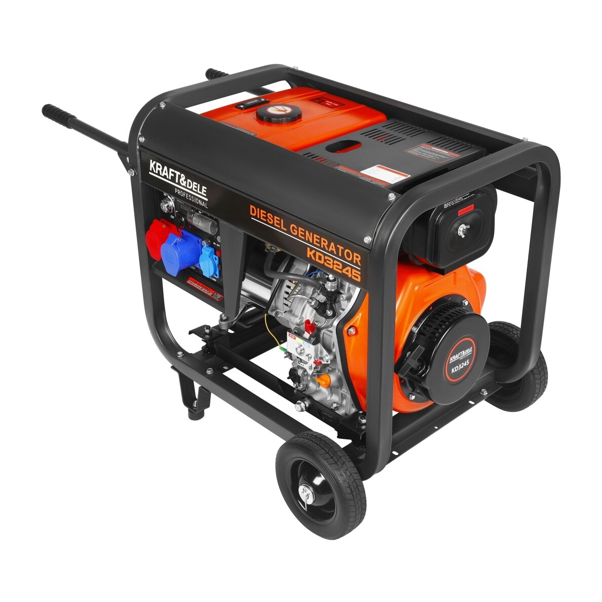 Dyzelinis elektros generatorius su elektriniu starteriu 230/400V 7kW/8kW Kraftdele 8 Dyzelinis elektros generatorius su elektriniu starteriu 230/400V 7kW/8kW Kraftdele 8