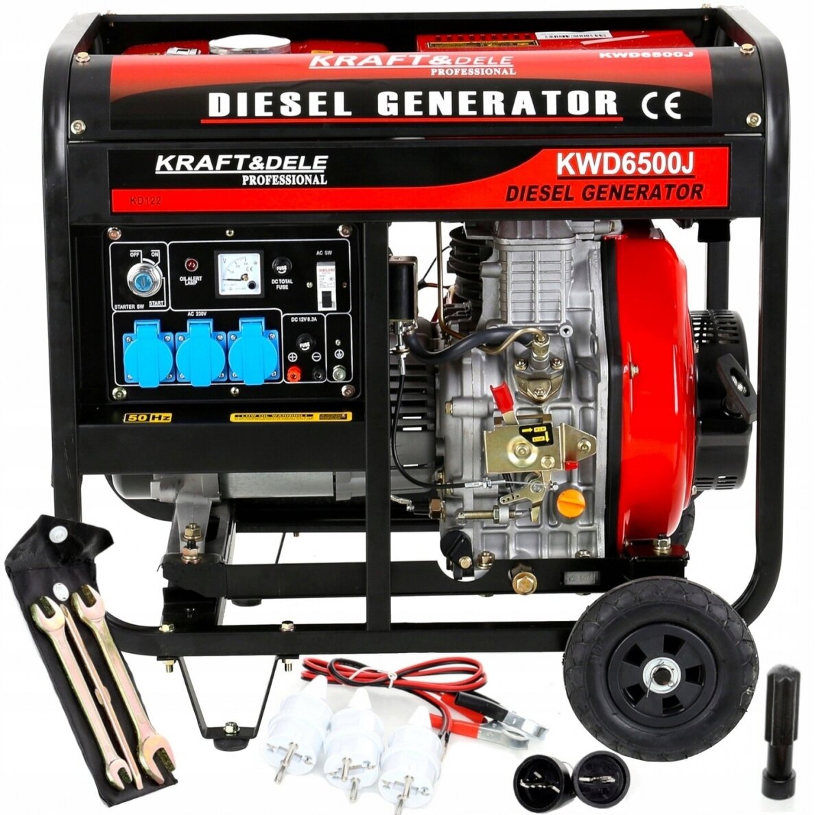 Dyzelinis generatorius 6500W 12/230V AVR Kraftdele KD122 Dyzelinis generatorius 6500W 12/230V AVR Kraftdele KD122