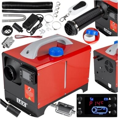 Dyzelinis autonominis šildytuvas 12kW (Webasto) 12V / 220V LEX LX3133 Dyzelinis autonominis šildytuvas 12kW (Webasto) 12V / 220V LEX LX3133