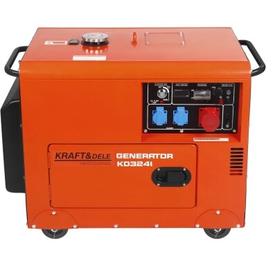 Dyzelinis trifazis elektros generatorius 7 kW, 230V/380V + ATS KRAFT&DELE KD3241 Dyzelinis trifazis elektros generatorius 7 kW, 230V/380V + ATS KRAFT&DELE KD3241