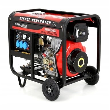 Dyzelinis generatorius 6500W 12/230V AVR Kraftdele KD122 Dyzelinis generatorius 6500W 12/230V AVR Kraftdele KD122