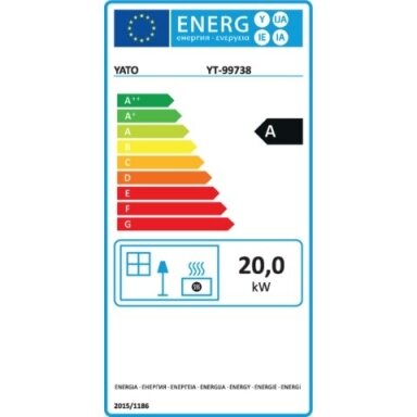 Dyzelinis šildytuvas 20kW su kaminu YATO YT-99738 Dyzelinis šildytuvas 20kW su kaminu YATO YT-99738