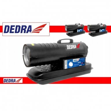 Dyzelinis šildytuvas 20kW su termostatu DEDRA DED9950A Dyzelinis šildytuvas 20kW su termostatu DEDRA DED9950A