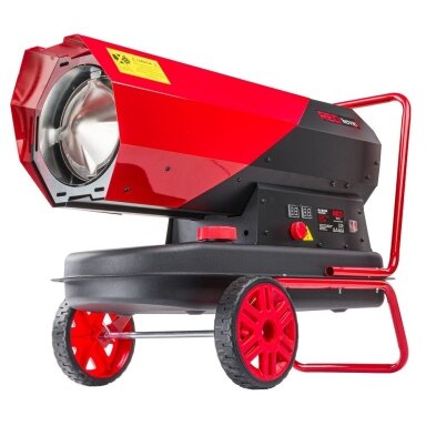 Dyzelinis šildytuvas 40 kW su termostatu ir LCD ekranu 920 m³/h REDTECHNIC Dyzelinis šildytuvas 40 kW su termostatu ir LCD ekranu 920 m³/h REDTECHNIC