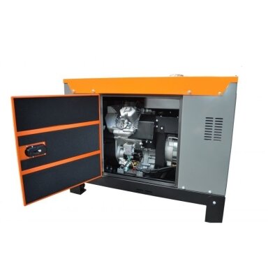 Dyzelinis trifazis elektros generatorius 12kW/13kW, 220V/380V Kraftdele KD152 Dyzelinis trifazis elektros generatorius 12kW/13kW, 220V/380V Kraftdele KD152