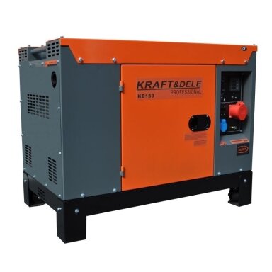 Dyzelinis trifazis elektros generatorius 14kW/15,5kW 220V/380V Kraftdele KD153 Dyzelinis trifazis elektros generatorius 14kW/15,5kW 220V/380V Kraftdele KD153