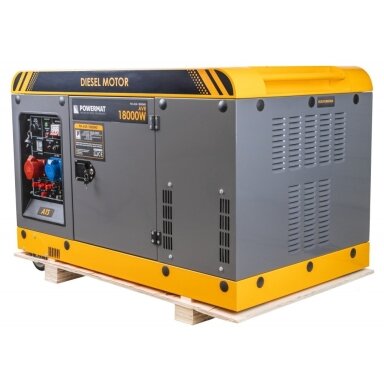 Dyzelinis trifazis generatorius 16kW/18kW 220V/380V + ATS Powermat PM-AGR-18000MD Dyzelinis trifazis generatorius 16kW/18kW 220V/380V + ATS Powermat PM-AGR-18000MD
