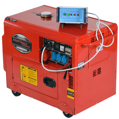 Dyzelinis trifazis generatorius 220V/380V 7,5kW/7,0kW AVR+ATS Kraftdele KD121 Dyzelinis trifazis generatorius 220V/380V 7,5kW/7,0kW AVR+ATS Kraftdele KD121