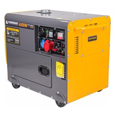 Dyzelinis trifazis generatorius 6,0kW/6,5kW 220V/380V Powermat PM-AGR-6500MD Dyzelinis trifazis generatorius 6,0kW/6,5kW 220V/380V Powermat PM-AGR-6500MD