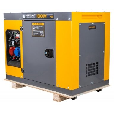 Dyzelinis trifazis generatorius 9,5kW/10,0kW 220V/380V Powermat PM-AGR-10000MD Dyzelinis trifazis generatorius 9,5kW/10,0kW 220V/380V Powermat PM-AGR-10000MD