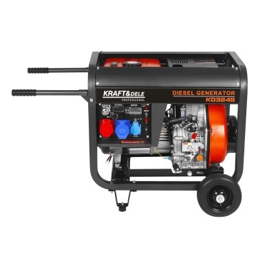 Dyzelinis elektros generatorius su elektriniu starteriu 230/400V 7kW/8kW Kraftdele