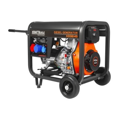Dyzelinis elektros generatorius su elektriniu starteriu 230/400V 7kW/8kW Kraftdele 4