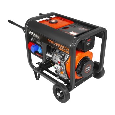 Dyzelinis elektros generatorius su elektriniu starteriu 230/400V 7kW/8kW Kraftdele 8