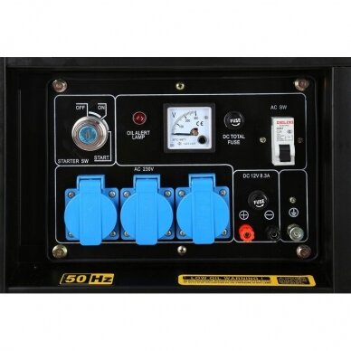 Dyzelinis generatorius 6500W 12/230V AVR Kraftdele KD122 7 Dyzelinis generatorius 6500W 12/230V AVR Kraftdele KD122 7