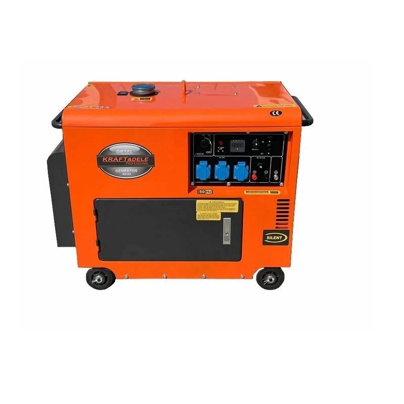 Dyzelinis generatorius 220V 7,5kW/7,0kW AVR+ATS Kraftdele KD123 1