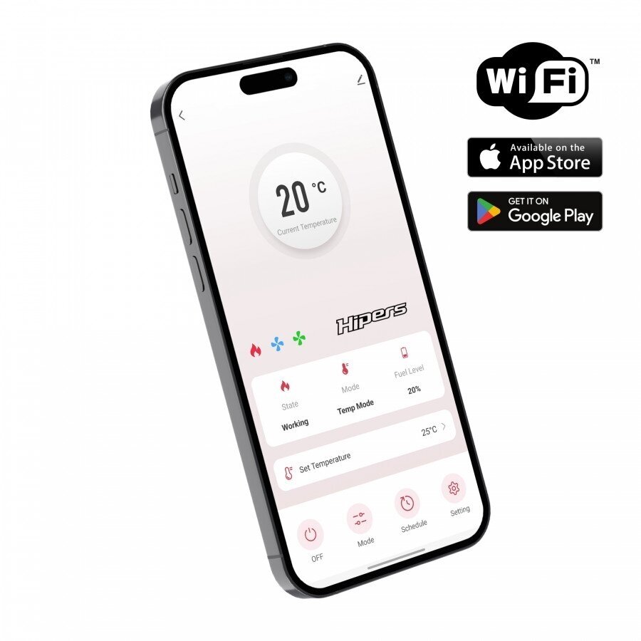 Dyzelinis šildytuvas IR spindulių 14 kW DHOE-120H WIFI, Hipers 2 Dyzelinis šildytuvas IR spindulių 14 kW DHOE-120H WIFI, Hipers 2