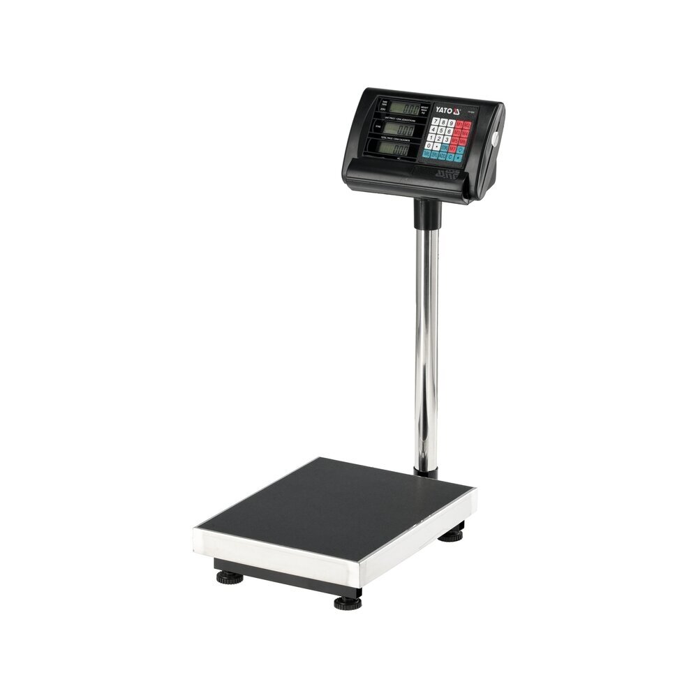 Elektroninės platforminės svarstyklės 100 kg/20g paklaida YT-73275 YATO 1 Elektroninės platforminės svarstyklės 100 kg/20g paklaida YT-73275 YATO 1
