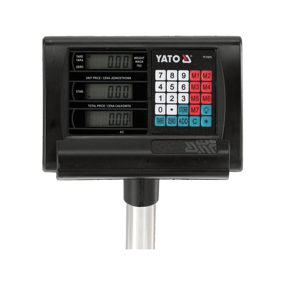 Elektroninės platforminės svarstyklės 100 kg/20g paklaida YT-73275 YATO 5 Elektroninės platforminės svarstyklės 100 kg/20g paklaida YT-73275 YATO 5