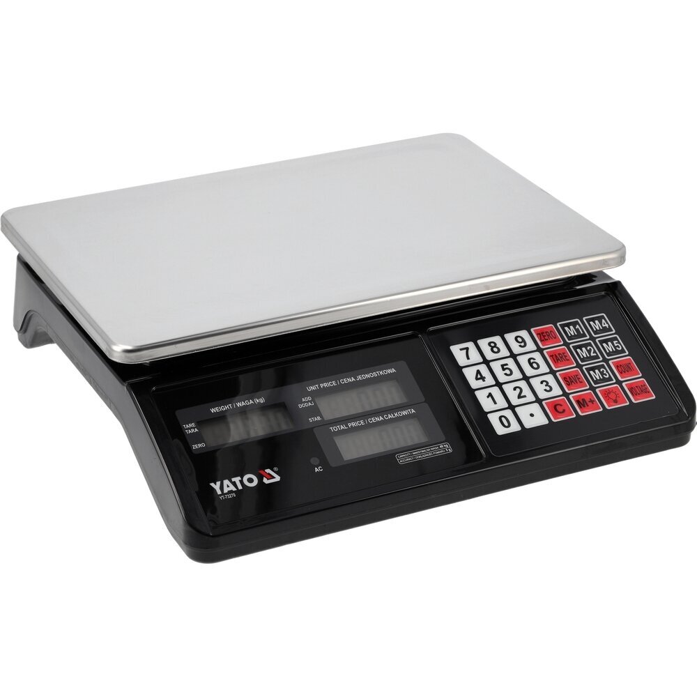 Elektroninės svarstyklės 40 kg/5g paklaida YT-73270 YATO 1