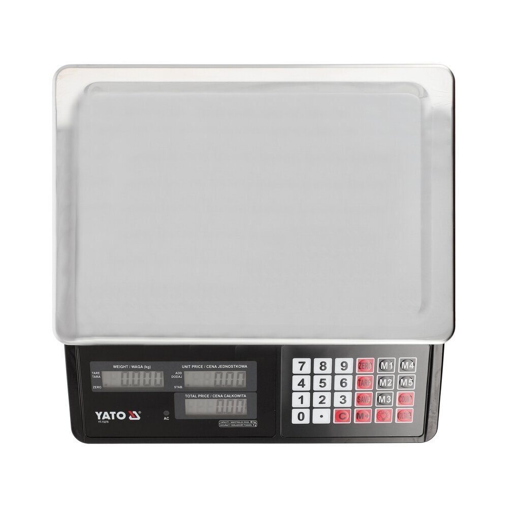 Elektroninės svarstyklės 40 kg/5g paklaida YT-73270 YATO 2 Elektroninės svarstyklės 40 kg/5g paklaida YT-73270 YATO 2