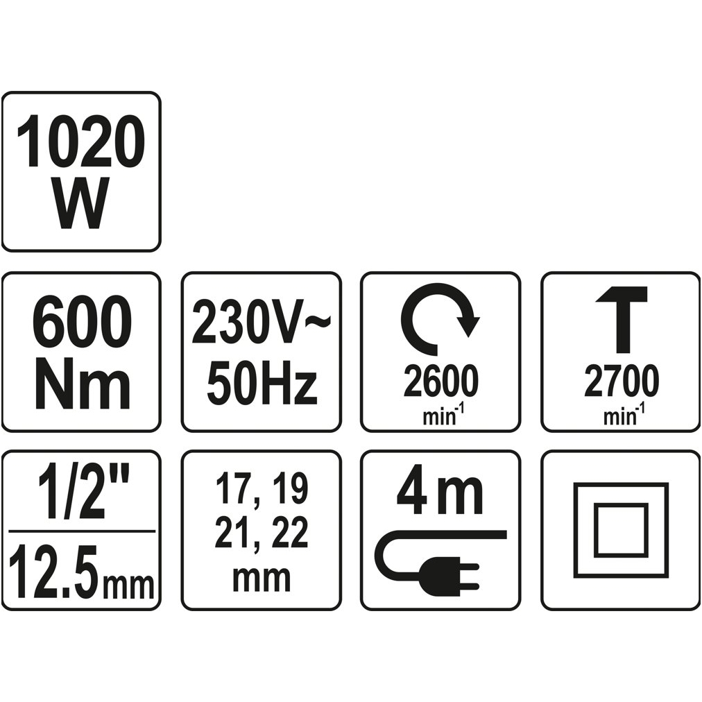 Elektrinis smūginis veržliasukis 600Nm YATO 9