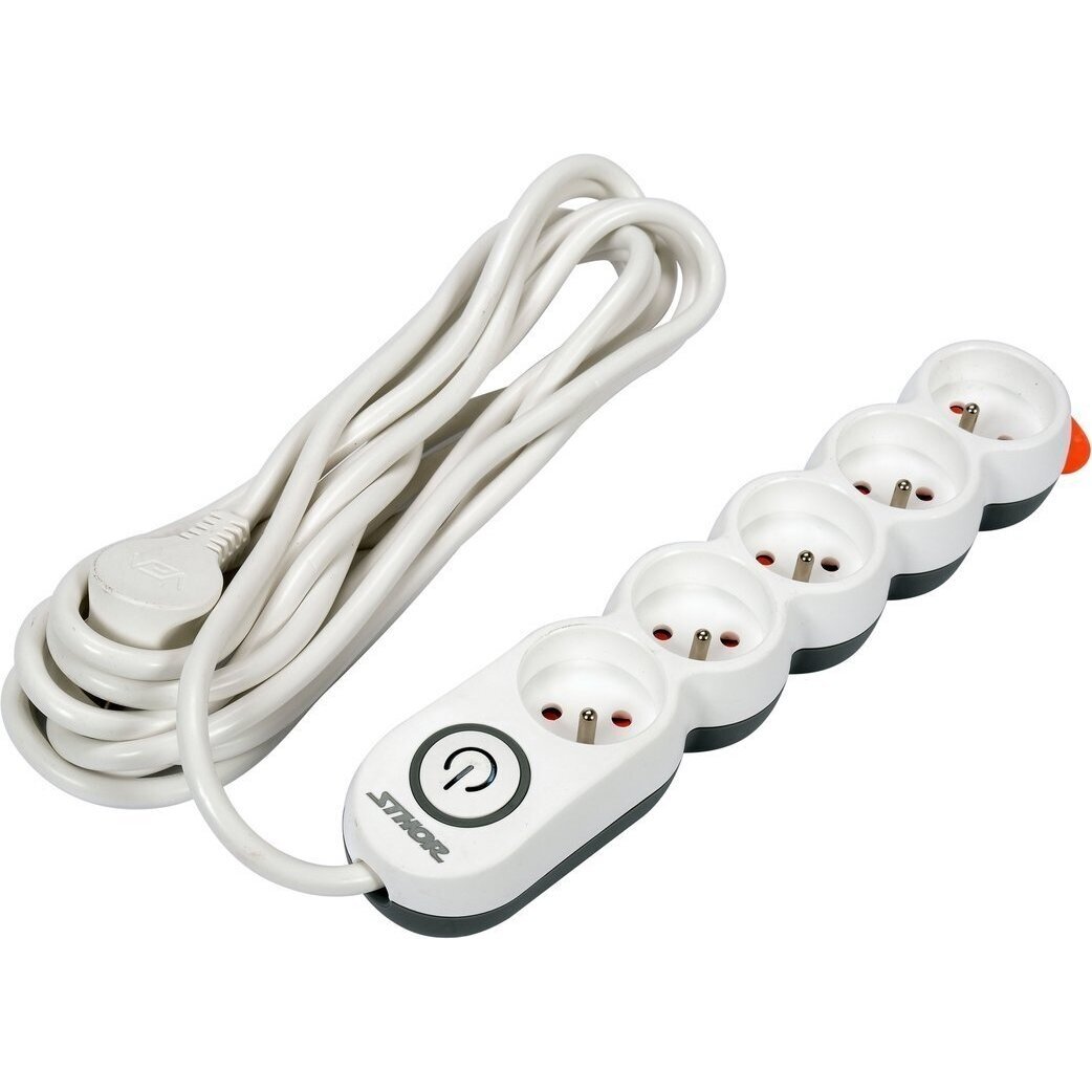 Elektrinis ilgintuvas 5 lizdai 1,5mm2 5m 1 Elektrinis ilgintuvas 5 lizdai 1,5mm2 5m 1
