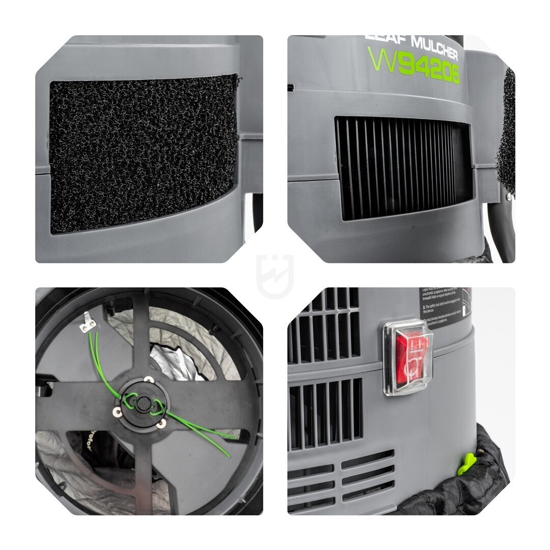 Elektrinis lapų smulkintuvas WUBER 1800W | 80 l 4 Elektrinis lapų smulkintuvas WUBER 1800W | 80 l 4