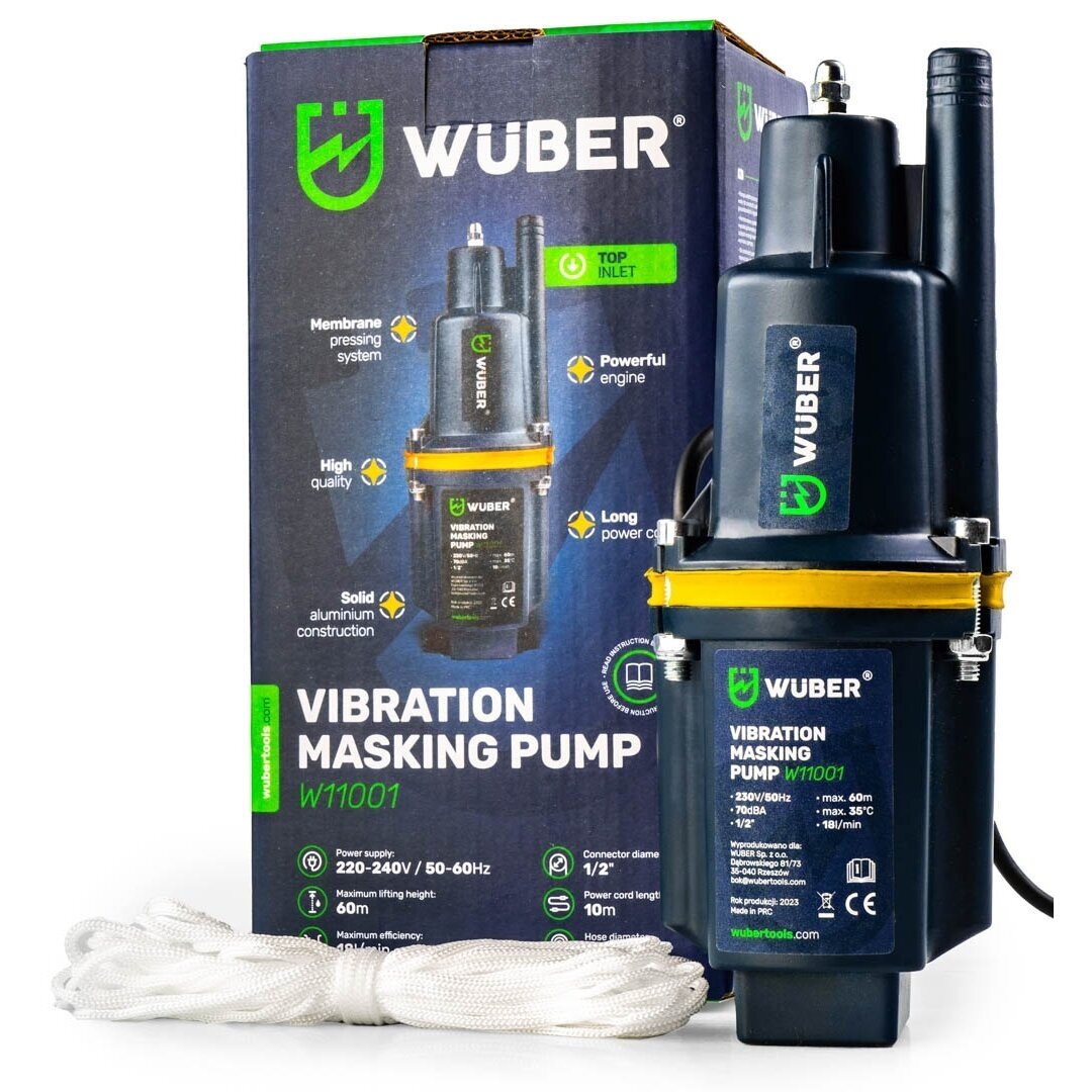 Elektrinis membraninis vandens siurblys 460W, viršutinis įsiurbimas WUBER W11001 1