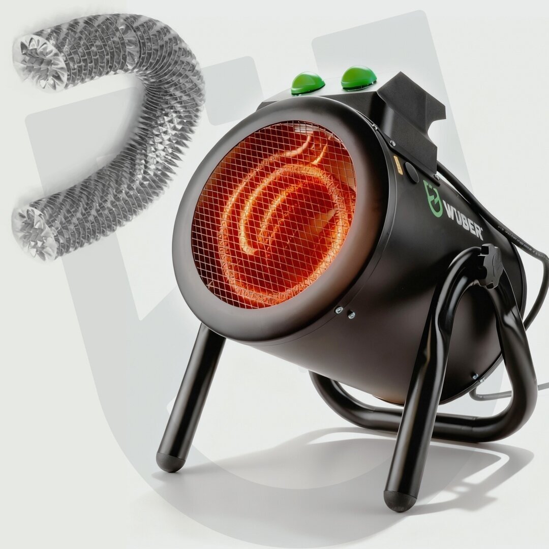 Elektrinis šildytuvas 9kW 400V 3 fazių WUBER 9 Elektrinis šildytuvas 9kW 400V 3 fazių WUBER 9