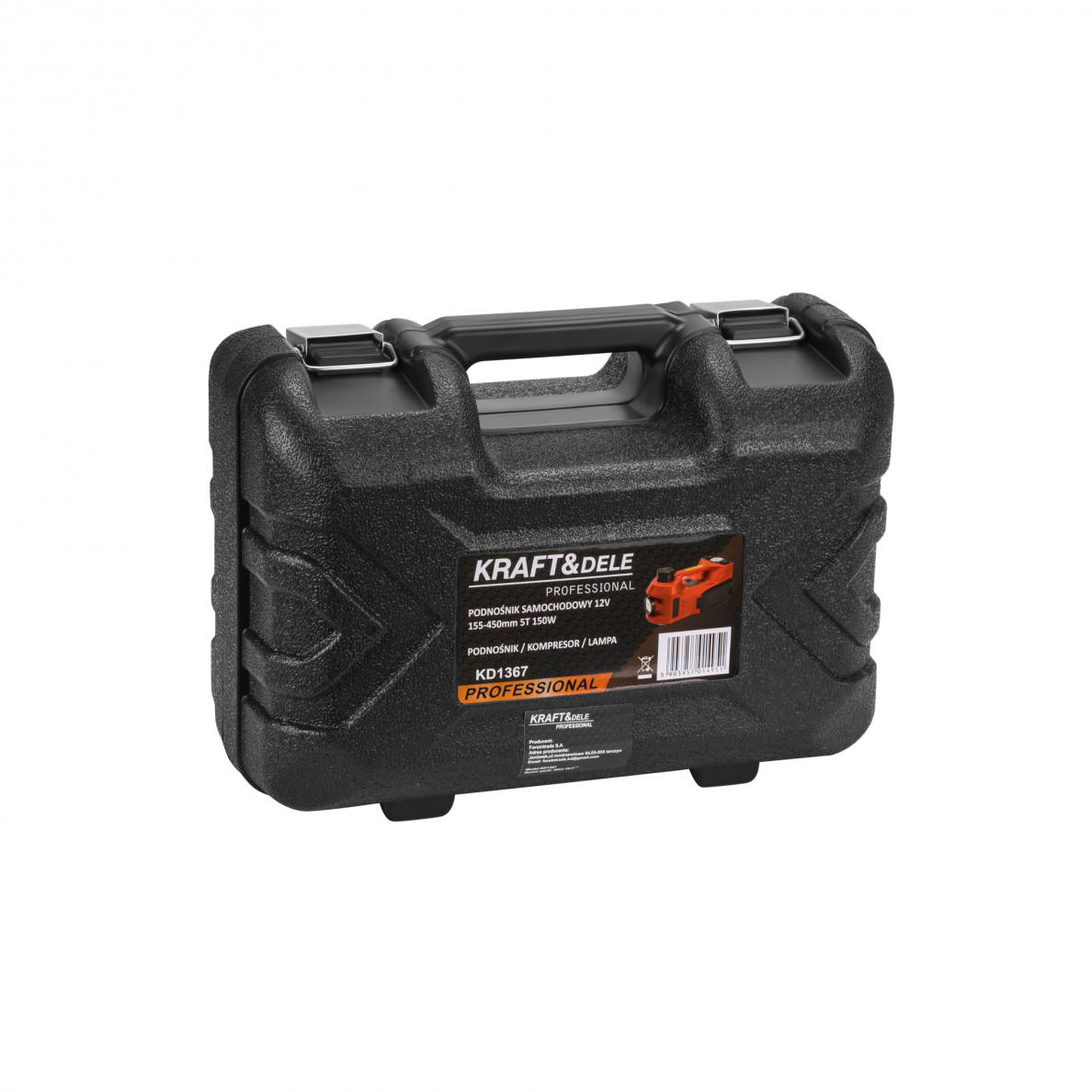 Elektrinis automobilio domkratas su kompresoriumi 5T, 155-450mm Kraftdele KD1367 11
