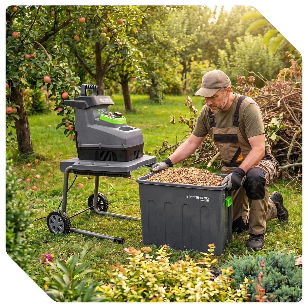 Elektrinis šakų smulkintuvas 2800W WUBER 44 mm | 60 l 9