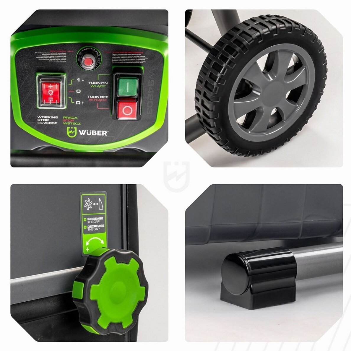 Elektrinis šakų smulkintuvas 2800W WUBER 44 mm | 60 l 7