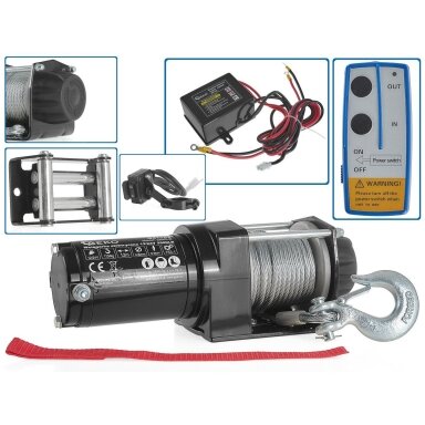Elektrinė 12V 2500LB gervė – GEKO G81702 Elektrinė 12V 2500LB gervė – GEKO G81702