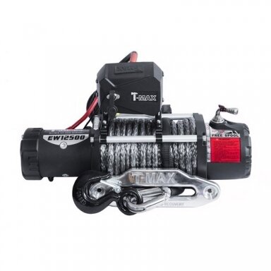 Elektrinė gervė su sintetiniu lynu 12V 9500Lbs (4315Kg) X-POWER, T-Max Elektrinė gervė su sintetiniu lynu 12V 9500Lbs (4315Kg) X-POWER, T-Max
