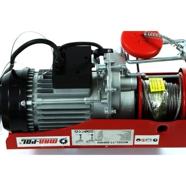 Elektrinė kėlimo gervė 300/600Kg 230V MARPOL Elektrinė kėlimo gervė 300/600Kg 230V MARPOL