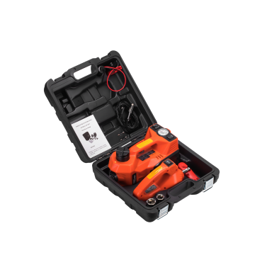 Elektrinis automobilio domkratas su kompresoriumi ir veržliasukiu 5T, 155-450mm Kraftdele KD1368