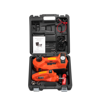 Elektrinis automobilio domkratas su kompresoriumi ir veržliasukiu 5T, 155-450mm Kraftdele KD1368