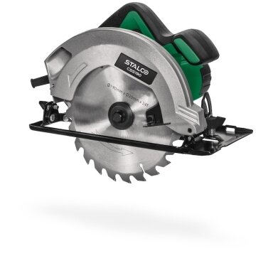 Elektrinis diskinis pjūklas 190mm STALCO 1500W Elektrinis diskinis pjūklas 190mm STALCO 1500W