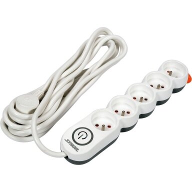 Elektrinis ilgintuvas 5 lizdai 1,5mm2 5m Elektrinis ilgintuvas 5 lizdai 1,5mm2 5m