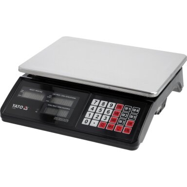 Elektroninės svarstyklės 40 kg/5g paklaida YT-73270 YATO Elektroninės svarstyklės 40 kg/5g paklaida YT-73270 YATO