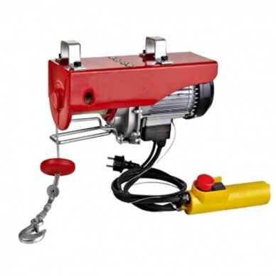 Elektrinė kėlimo gervė - telferis 500kg 1020W 1 Elektrinė kėlimo gervė - telferis 500kg 1020W 1