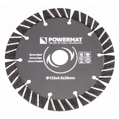 Elektrinė mūro freza 3kW (7 diskai) Powermat PM-BE-3000M