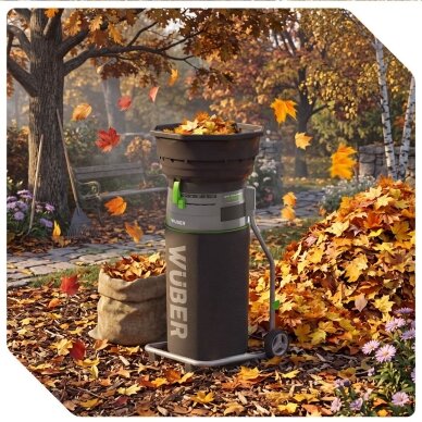 Elektrinis lapų smulkintuvas WUBER 1800W | 80 l 9 Elektrinis lapų smulkintuvas WUBER 1800W | 80 l 9