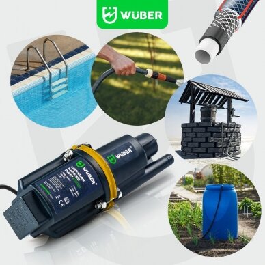 Elektrinis membraninis vandens siurblys 460W, viršutinis įsiurbimas WUBER W11001 11 Elektrinis membraninis vandens siurblys 460W, viršutinis įsiurbimas WUBER W11001 11