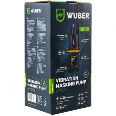 Elektrinis membraninis vandens siurblys 460W, viršutinis įsiurbimas WUBER W11001 9 Elektrinis membraninis vandens siurblys 460W, viršutinis įsiurbimas WUBER W11001 9
