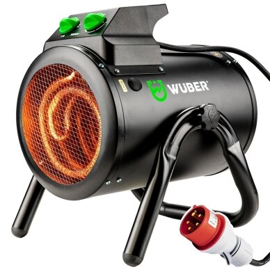 Elektrinis šildytuvas 9kW 400V 3 fazių WUBER