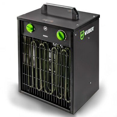 Elektrinis šildytuvas su termostatu 9kW WUBER 400V Elektrinis šildytuvas su termostatu 9kW WUBER 400V
